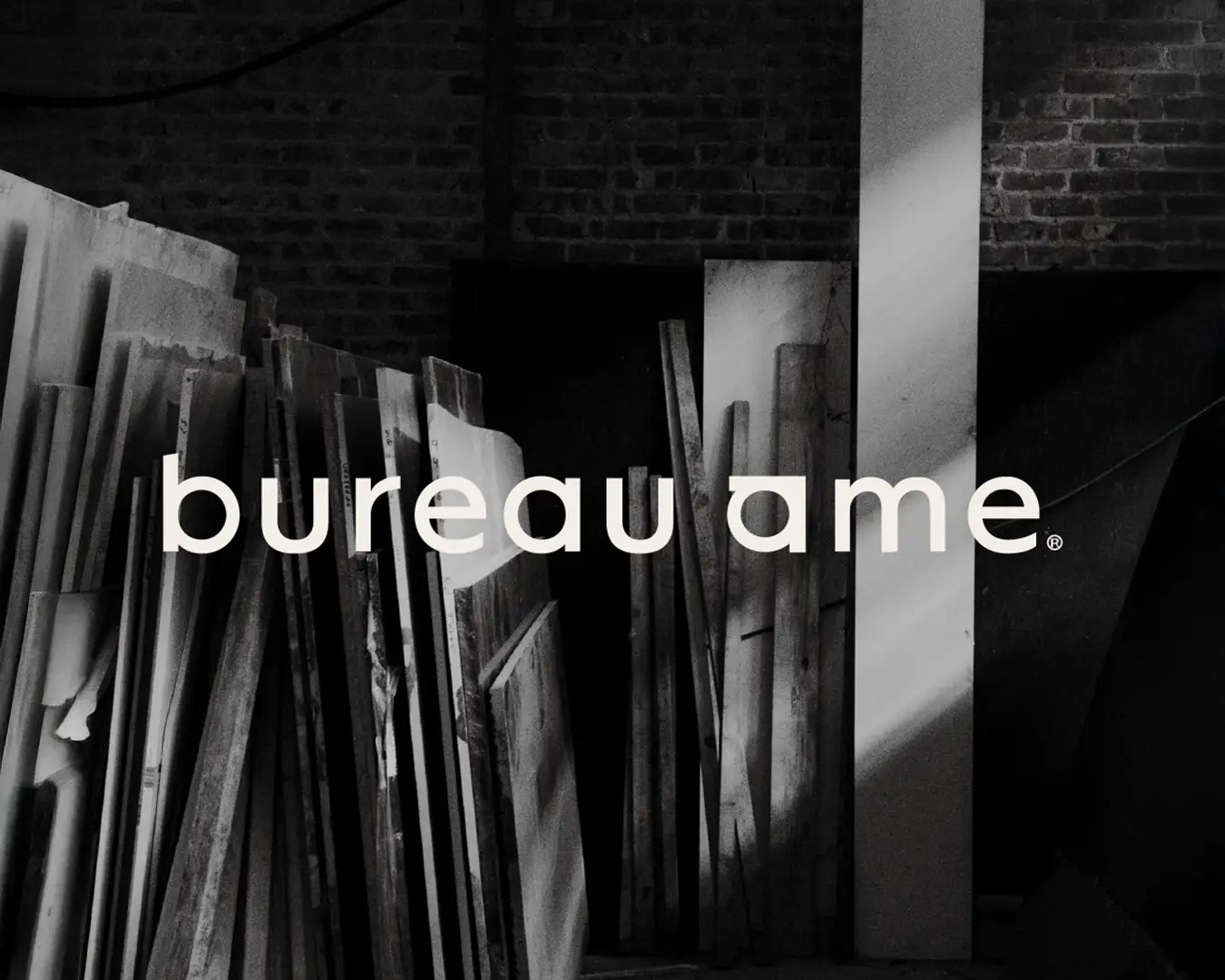 Logo Bureau Âme architecte d'intérieur - Marbre brut marbrerie - Design minimaliste haut de gamme - Pierre naturelle luxe